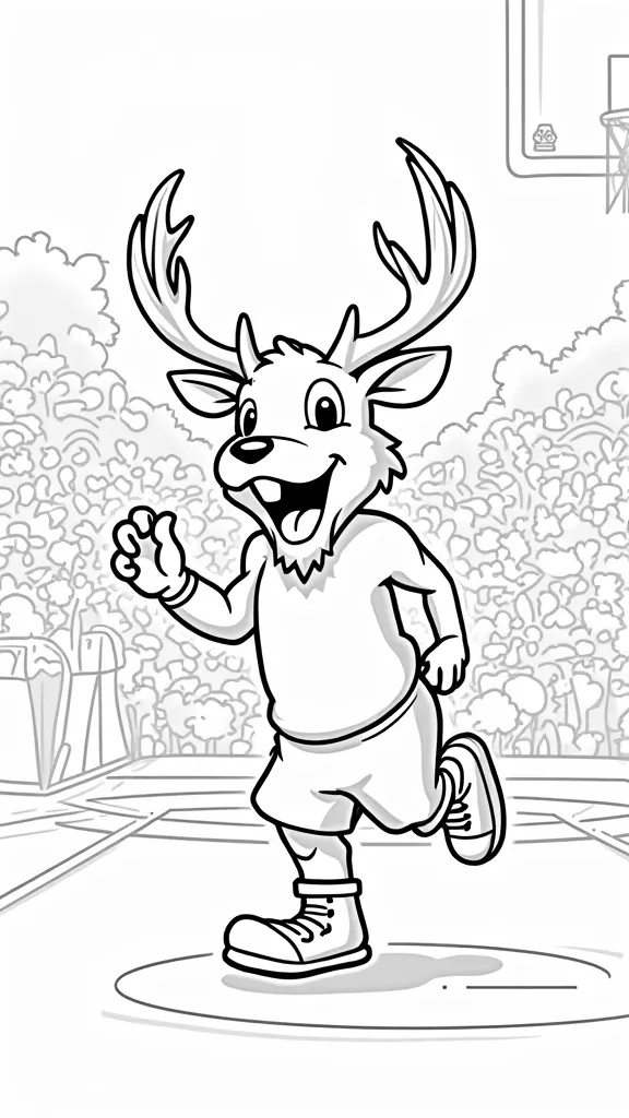 milwaukee bucks coloring pages